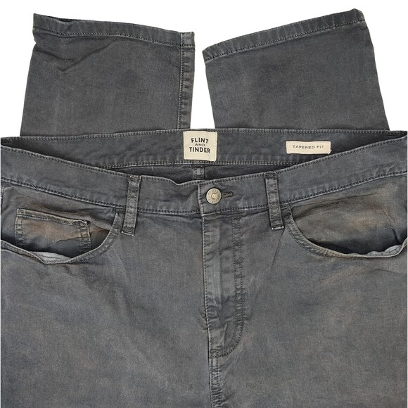 Flint and Tinder 365 Pants Mens 33x30 Navy Blue Washed Tapered Fit Huckberry - Picture 1 of 7